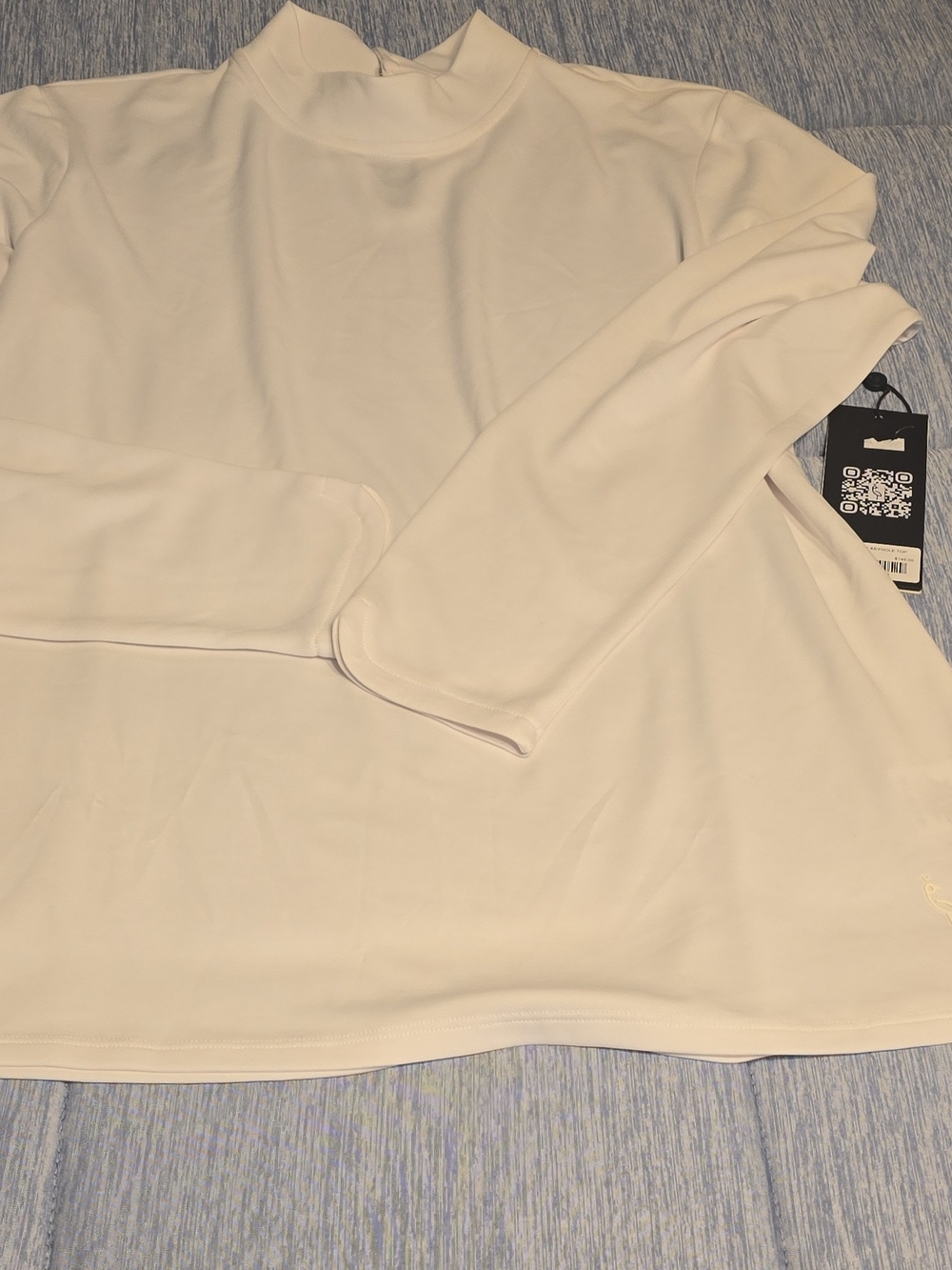 Light  Long Sleeve Keyhole Neck Top Golfing Shirt